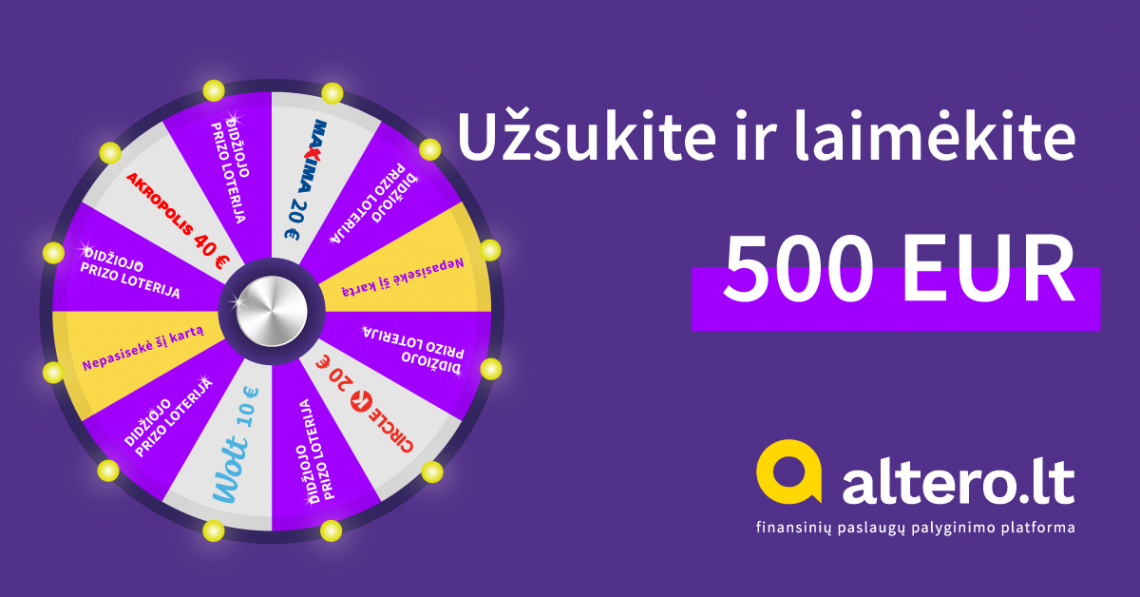 Sukite ir laimėkite!
